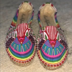 Mara Hoffman Rainbow Bird Printed Espadrilles